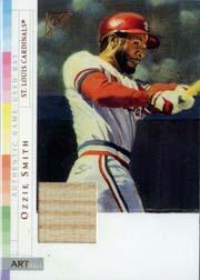 2003 Topps Gallery HOF ARTifact Relics #OS Ozzie Smith Bat E