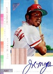 2003 Topps Gallery HOF ARTifact Relics Autographs #JM Joe Morgan Bat B