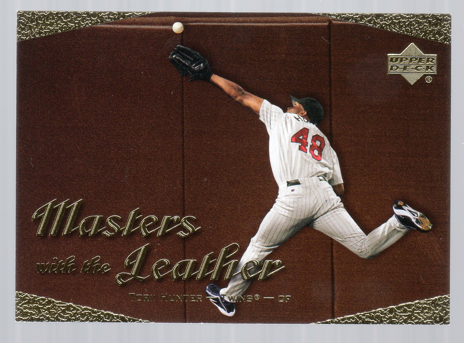 2003 Upper Deck Masters with the Leather #L5 Torii Hunter