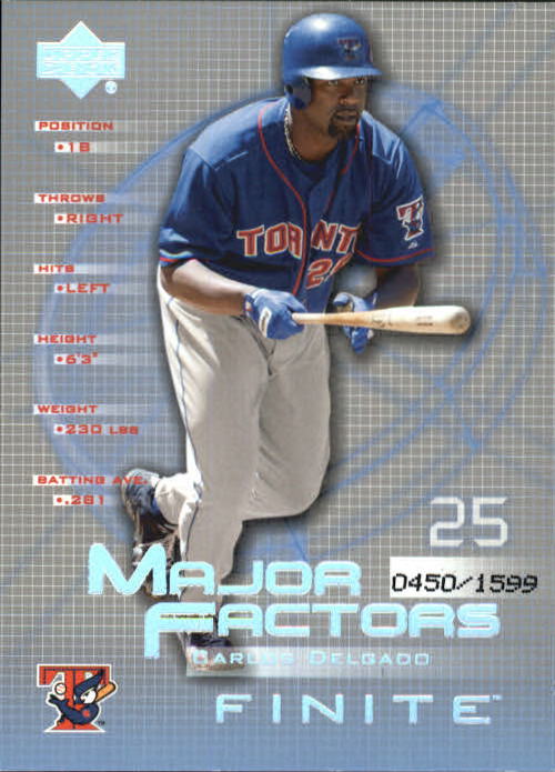 2003 Upper Deck Finite #107 Carlos Delgado MF