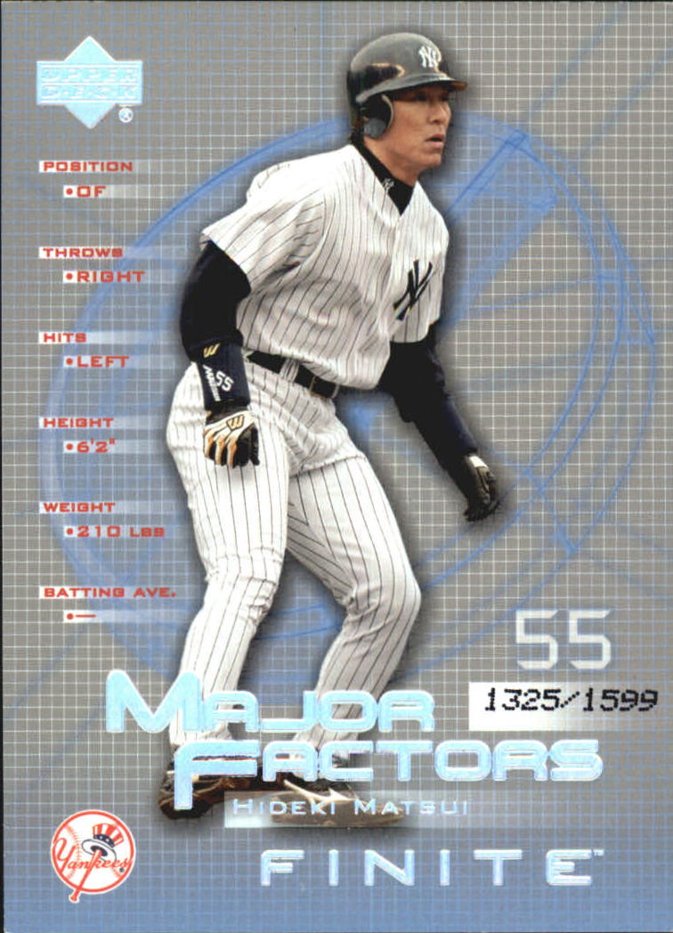 2003 Upper Deck Finite #116 Hideki Matsui MF