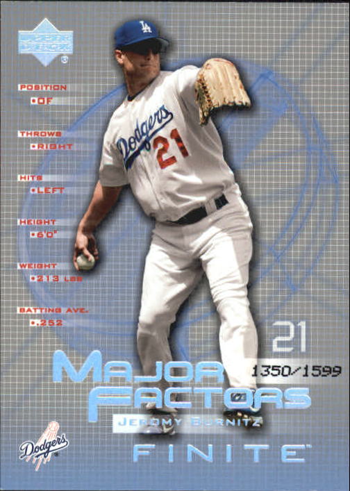2003 Upper Deck Finite #124 Jeromy Burnitz MF