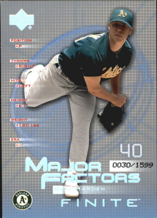 2003 Upper Deck Finite #140 Rich Harden MF