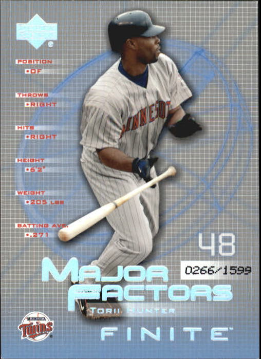 2003 Upper Deck Finite #148 Torii Hunter MF