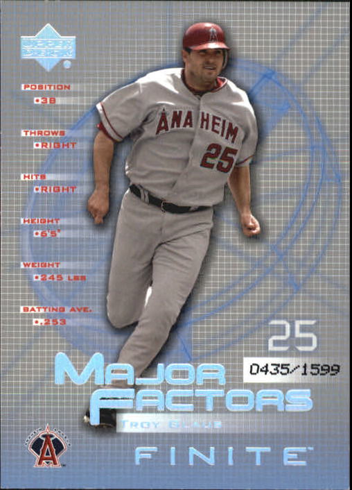 2003 Upper Deck Finite #149 Troy Glaus MF