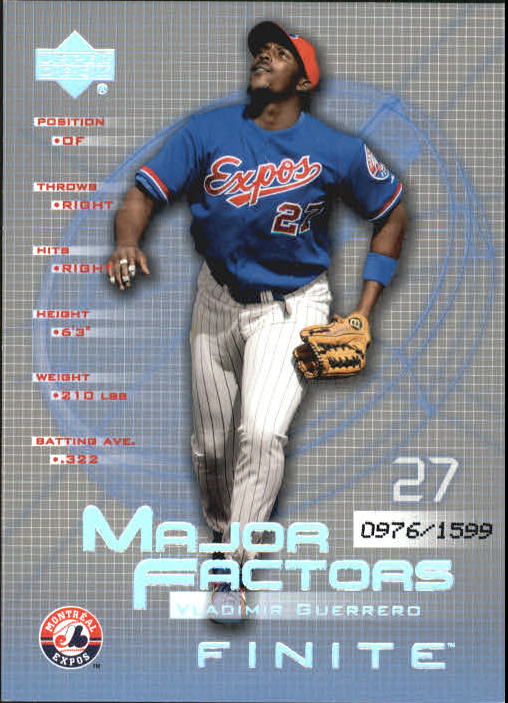 2003 Upper Deck Finite #150 Vladimir Guerrero MF