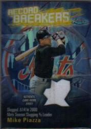 2003 Topps Chrome Record Breakers Relics #MP Mike Piazza Uni B1
