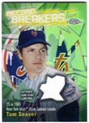 2003 Topps Chrome Record Breakers Relics #TS Tom Seaver Uni B2