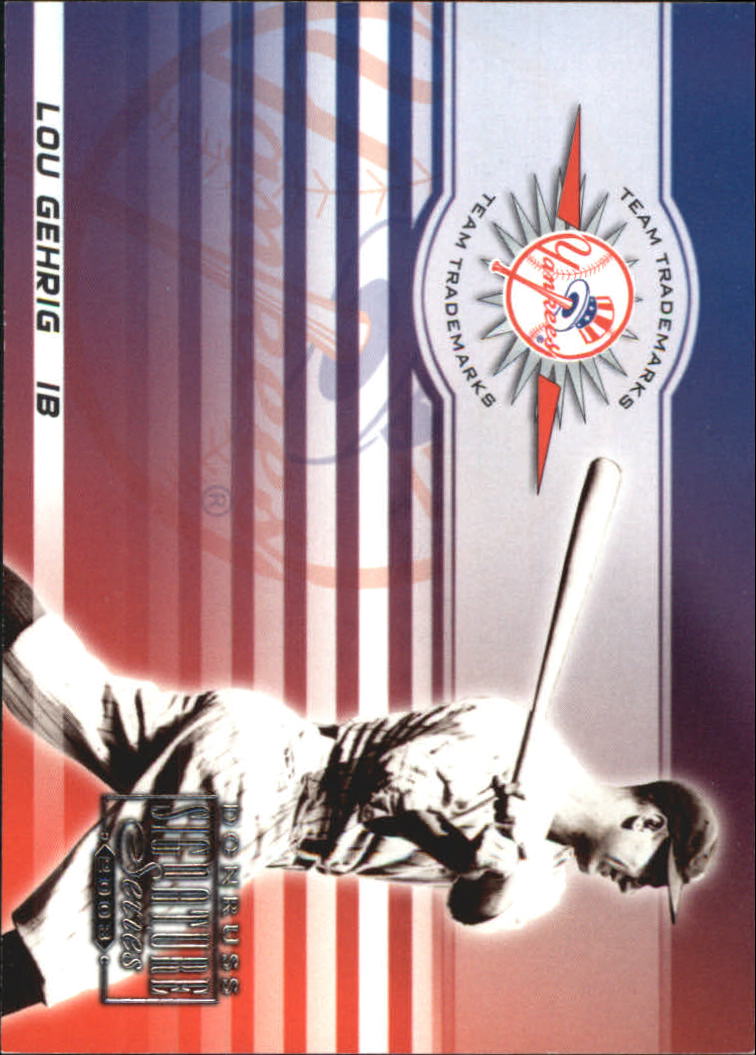 2003 Donruss Signature Team Trademarks #18 Lou Gehrig