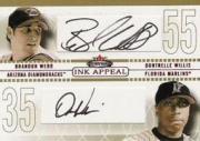 2003 Fleer Mystique Ink Appeal Dual Gold #BWDW Brandon Webb/Dontrelle Willis