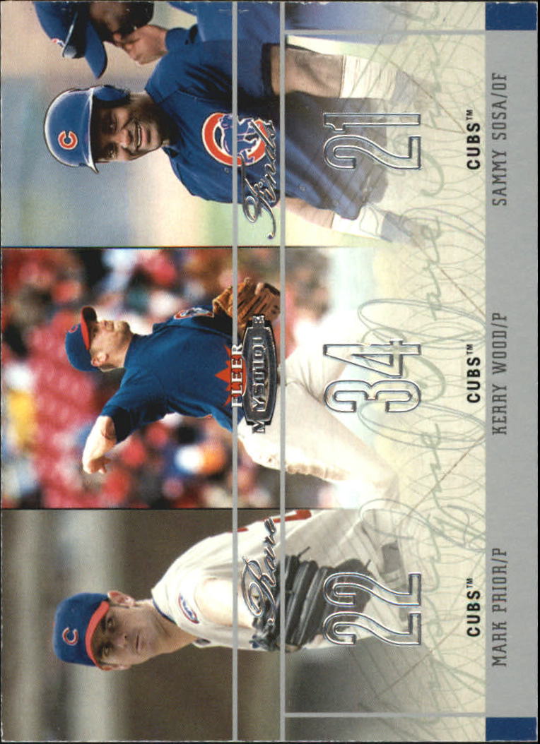 2003 Fleer Mystique Rare Finds #4 Prior/Wood/Sosa