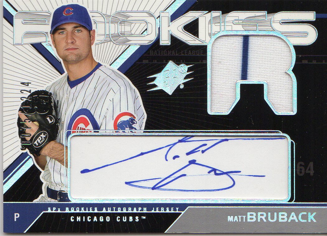 2003 SPx #164 Matt Bruback AU JSY RC