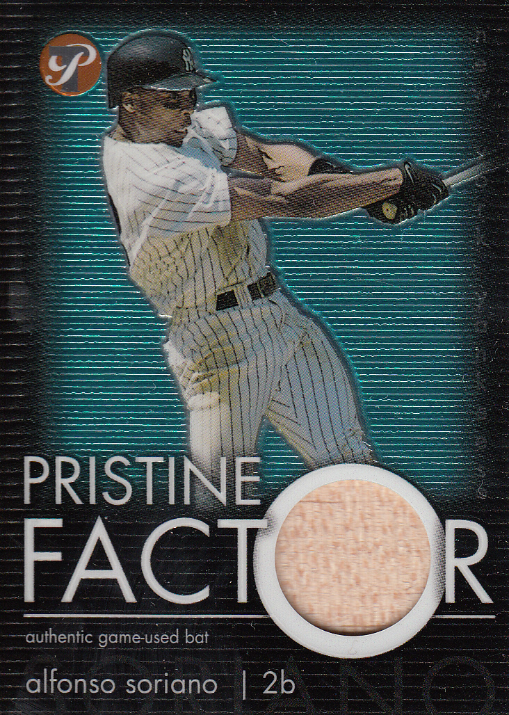 2003 Topps Pristine Factor Bat Relics #AS Alfonso Soriano