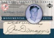2003 Upper Deck Yankees Signature Monumental Cuts #JD Joe DiMaggio/4