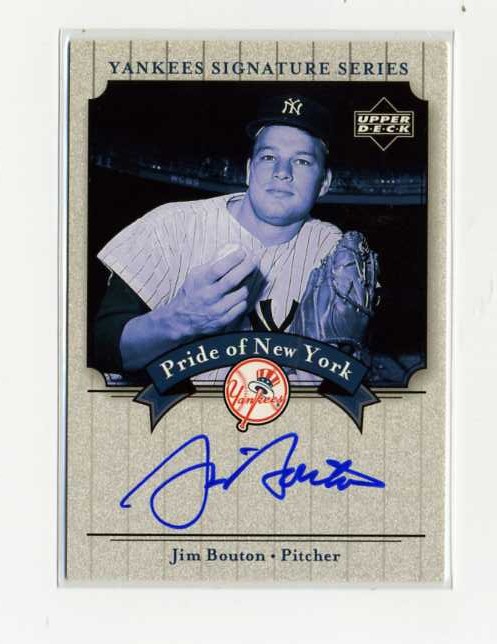 2003 Upper Deck Yankees Signature Pride of New York Autographs #JB Jim Bouton