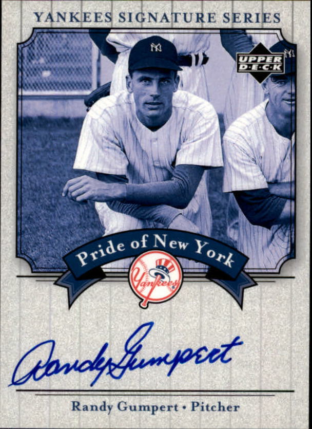 2003 Upper Deck Yankees Signature Pride of New York Autographs #RG2 Randy Gumpert