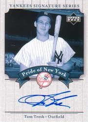 2003 Upper Deck Yankees Signature Pride of New York Autographs #TT Tom Tresh