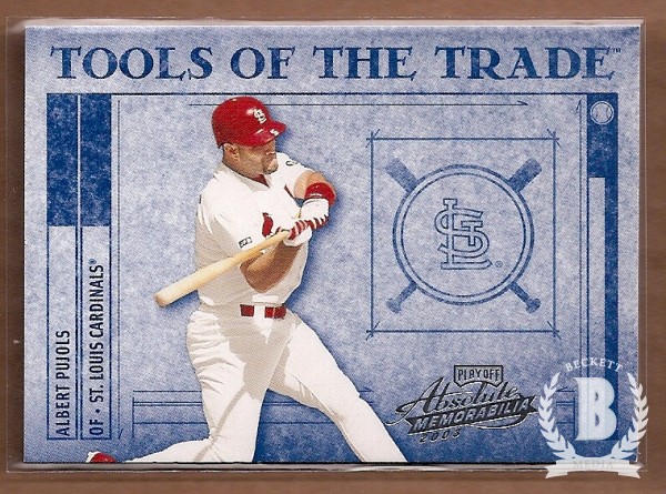 2003 Absolute Memorabilia Tools of the Trade #39 Albert Pujols