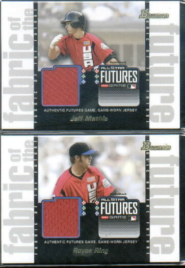 2003 Bowman Draft Fabric of the Future Jersey Relics #RRR Royce Ring F