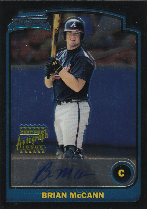 2003 Bowman Chrome #331 Brian McCann AU A RC