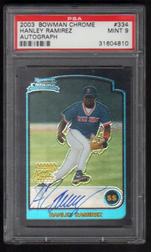 2003 Bowman Chrome #334 Hanley Ramirez AU A RC