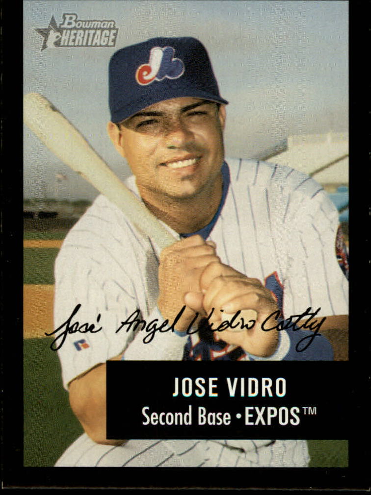 2003 Bowman Heritage Facsimile Signature #128 Jose Vidro