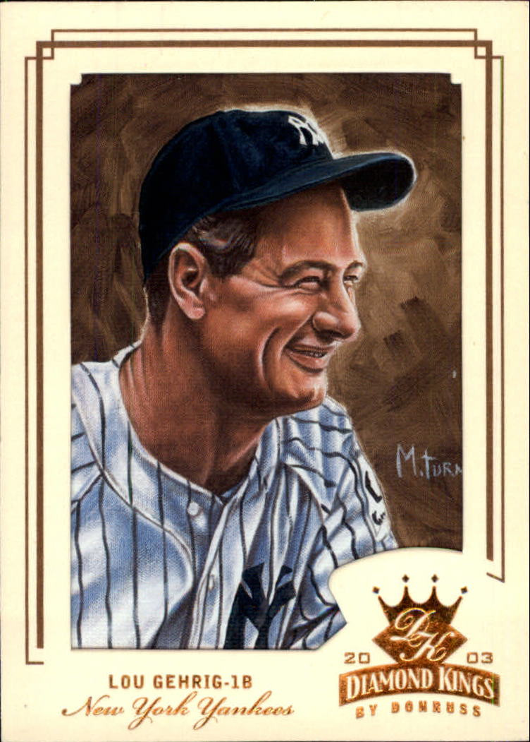 2003 Diamond Kings Bronze Foil #162 Lou Gehrig RET
