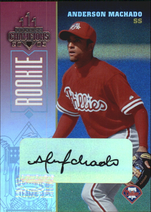 2003 Donruss Champions Autographs #191 Anderson Machado/500