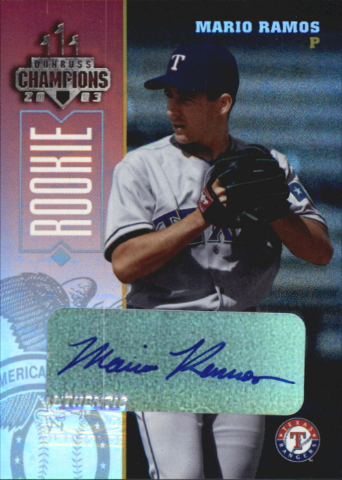 2003 Donruss Champions Autographs #261 Mario Ramos/475
