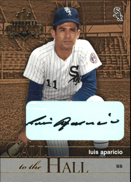 2003 Donruss Champions Call to the Hall Autographs #7 Luis Aparicio/25