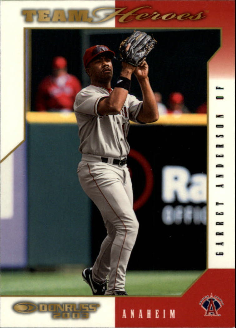 2003 Donruss Team Heroes Glossy #9 Garret Anderson