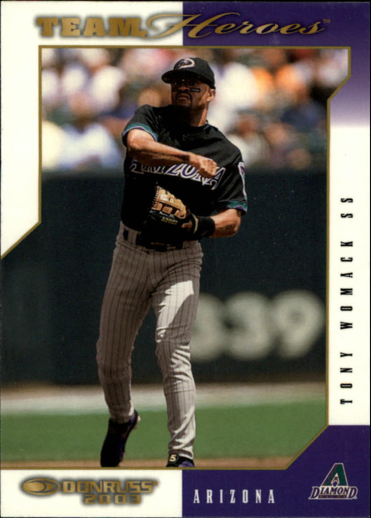2003 Donruss Team Heroes Glossy #16 Tony Womack