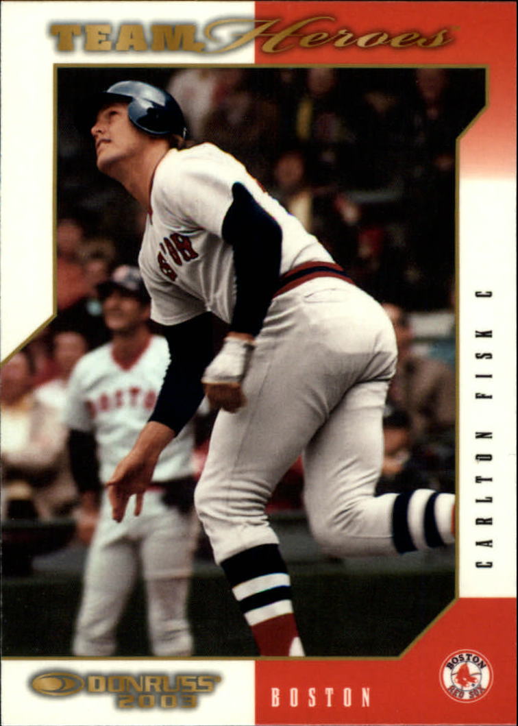 2003 Donruss Team Heroes Glossy #83 Carlton Fisk Red Sox