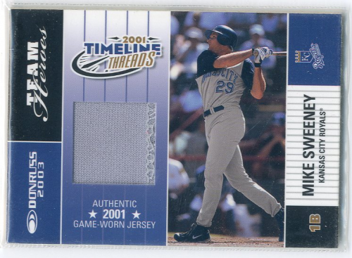 2003 Donruss Team Heroes Timeline Threads #36 Mike Sweeney/101