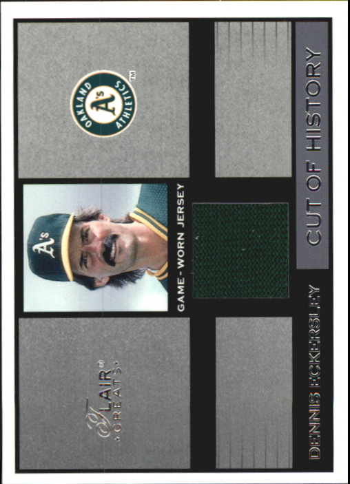 2003 Flair Greats Cut of History Game Used #7 Dennis Eckersley Jsy