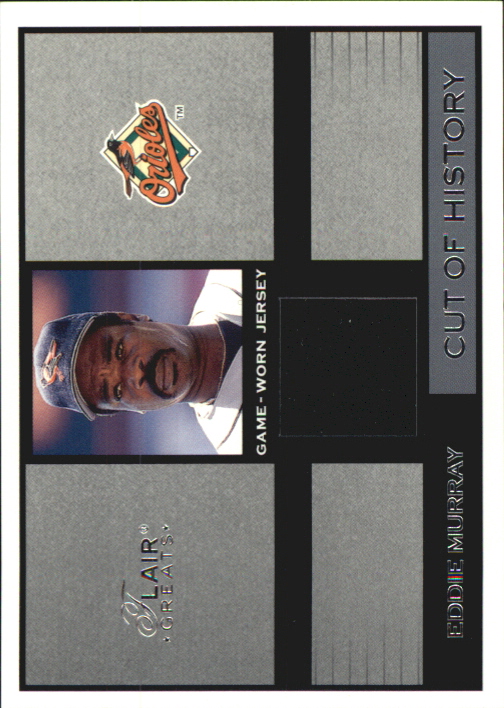 2003 Flair Greats Cut of History Game Used #16 Eddie Murray Jsy