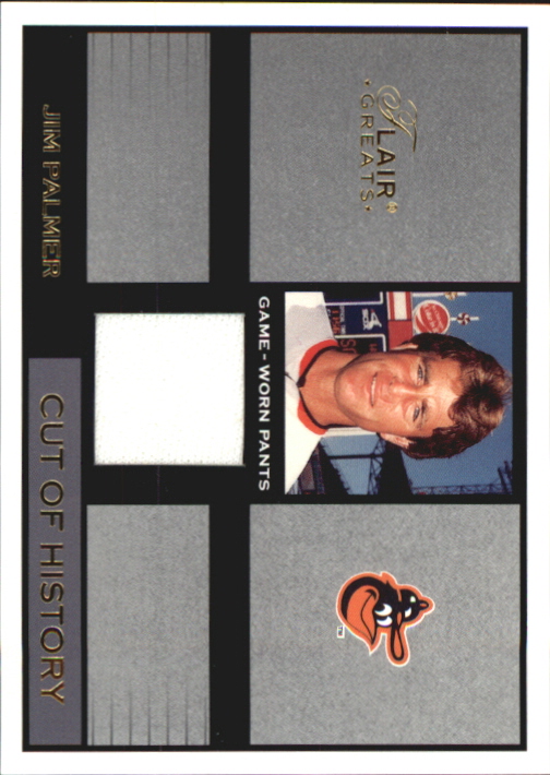 2003 Flair Greats Cut of History Game Used #20 Jim Palmer Pants