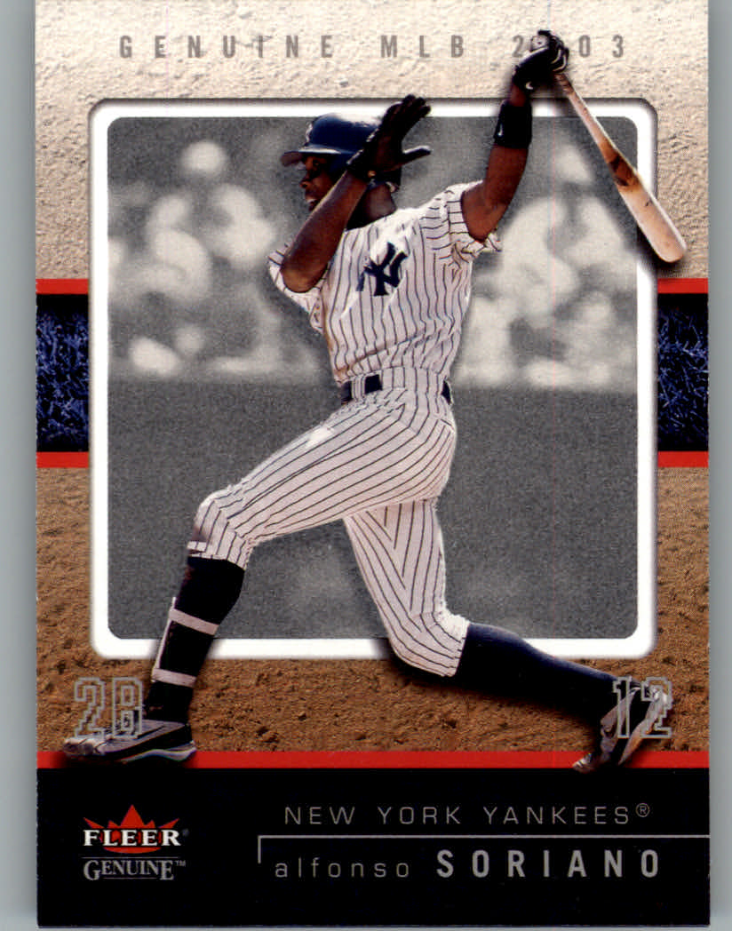2003 Fleer Genuine #56 Alfonso Soriano