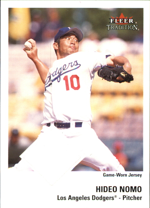 2003 Fleer Tradition Game Used #180 Hideo Nomo Jsy SP/200