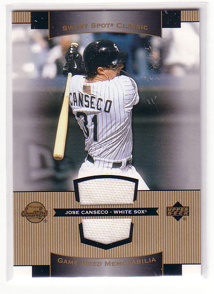 2003 Sweet Spot Classics Game Jersey #JC Jose Canseco
