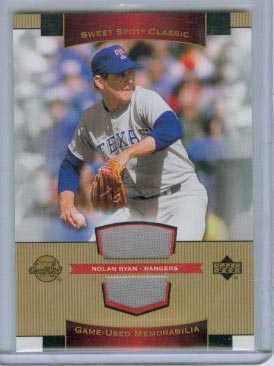 2003 Sweet Spot Classics Game Jersey #NR Nolan Ryan