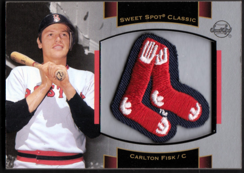 2003 Sweet Spot Classics Patch Cards #CF1 Carlton Fisk Red Sox