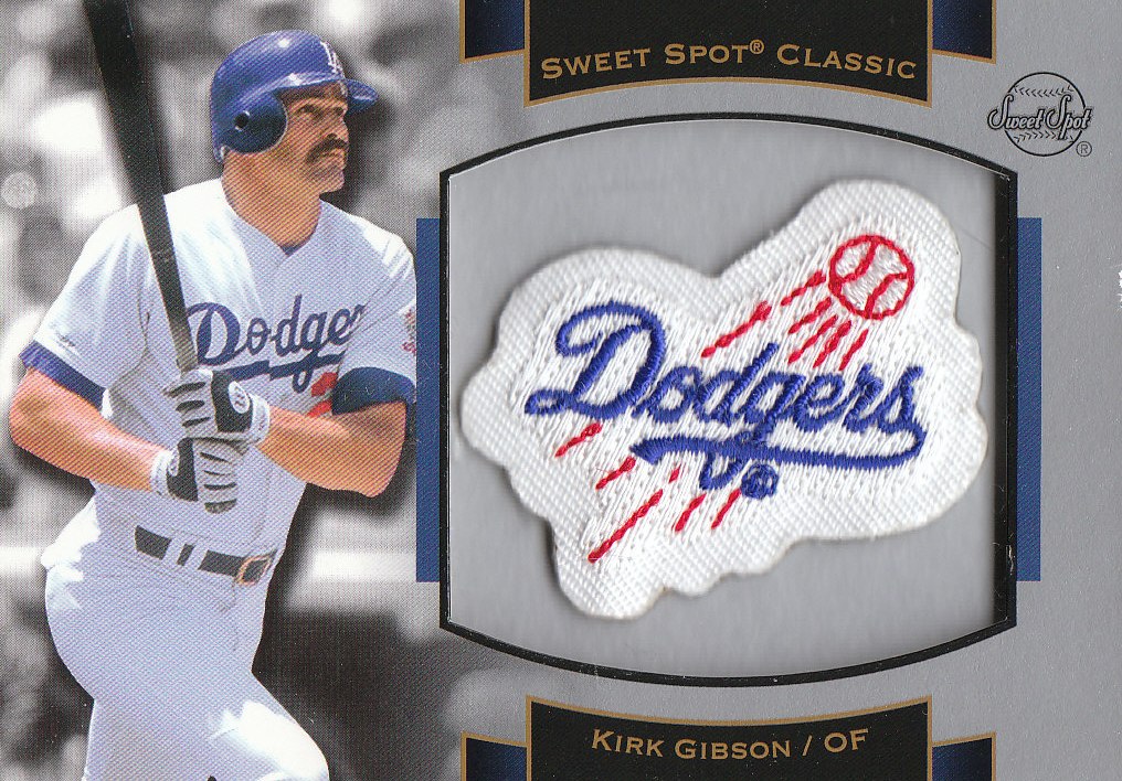 2003 Sweet Spot Classics Patch Cards #KG1 Kirk Gibson Dodgers