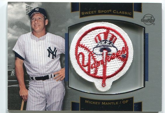 2003 Sweet Spot Classics Patch Cards #MM1 Mickey Mantle