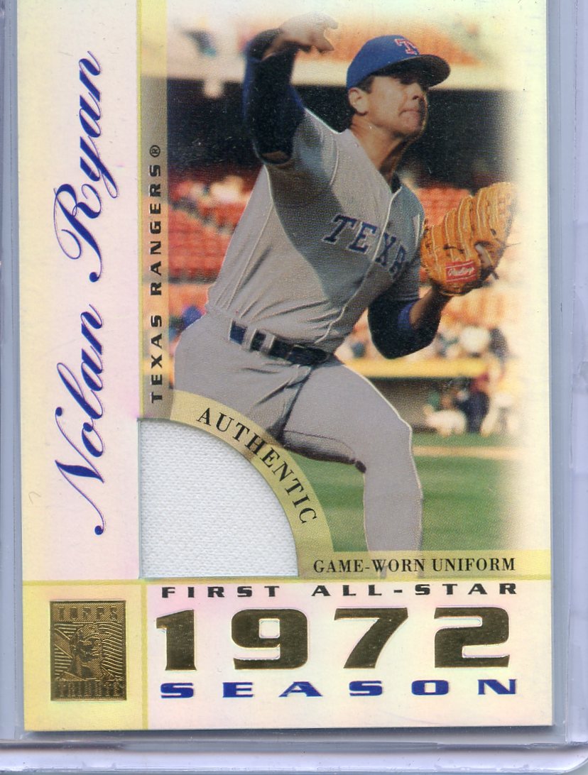 2003 Topps Tribute Perennial All-Star Relics #NR Nolan Ryan Rangers Uni O