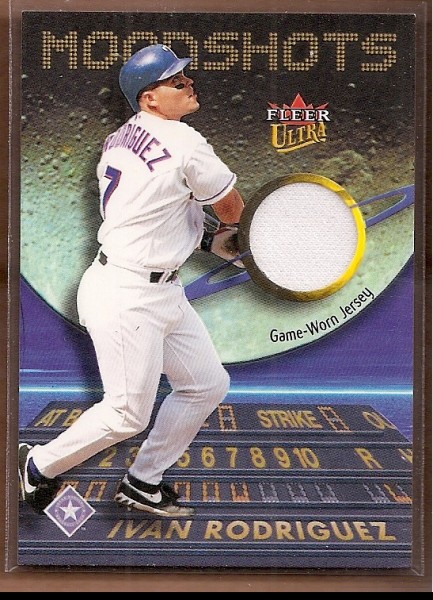 2003 Ultra Moonshots Memorabilia #IR Ivan Rodriguez Jsy