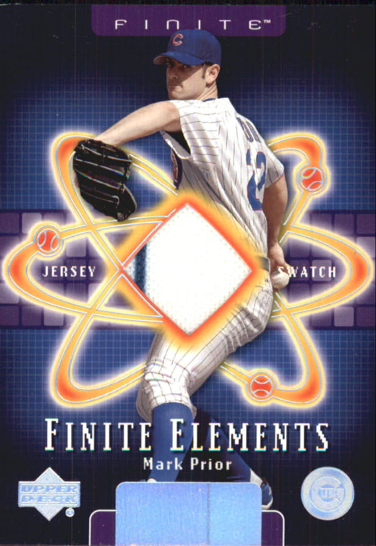 2003 Upper Deck Finite Elements Game Jersey #MP Mark Prior
