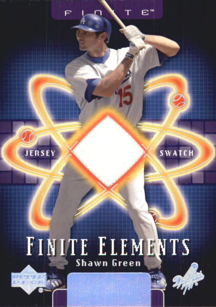 2003 Upper Deck Finite Elements Game Jersey #SG Shawn Green