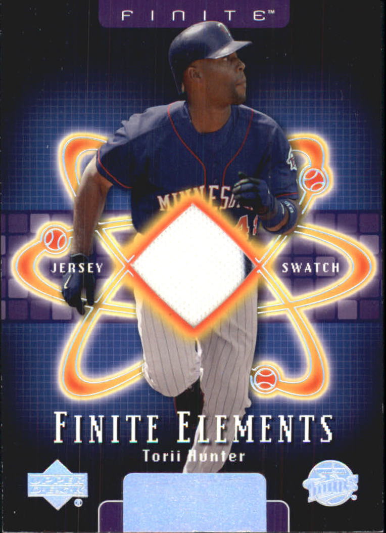 2003 Upper Deck Finite Elements Game Jersey #TH Torii Hunter