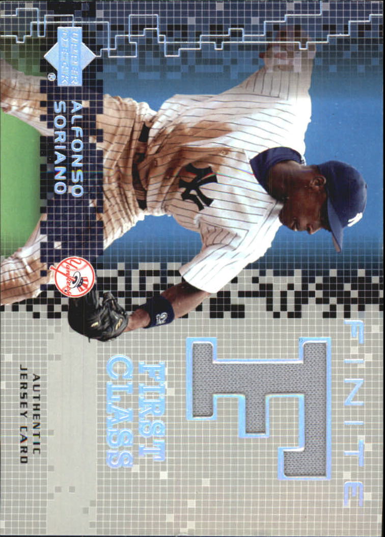 2003 Upper Deck Finite First Class Game Jersey #AS Alfonso Soriano